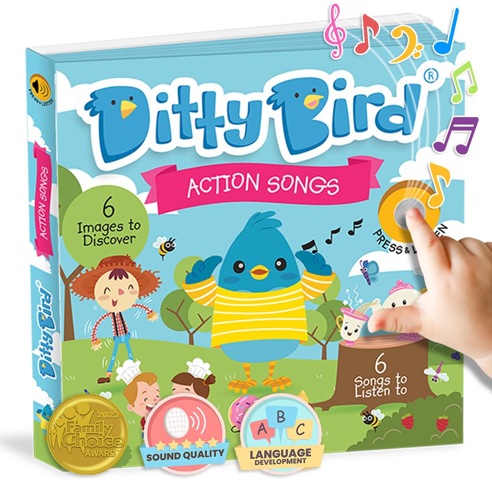 Ditty Bird Musical Books For Toddlers | Fun Children'S Nursery Rhyme Book | Im A Little Teapot Book With Sound | Interactive Tod
