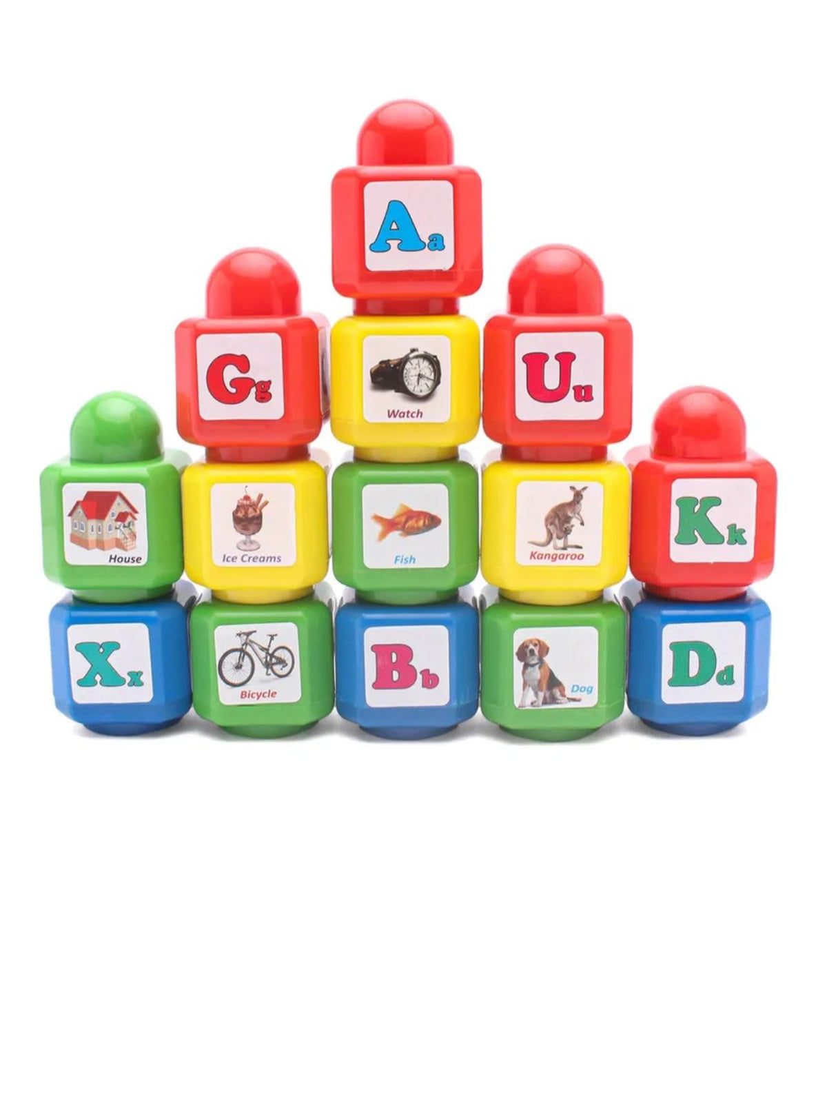 BABY STEPS TOYS & GAMES Stack and Learn Alphabet Blocks |Educational Toy for Toddlers|Stem Toy for Toddlers and Preschools