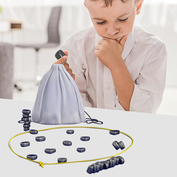 uyrzwek Magnetic Chess Game - Portable Plastic Strategy Board Game for Kids & Adults