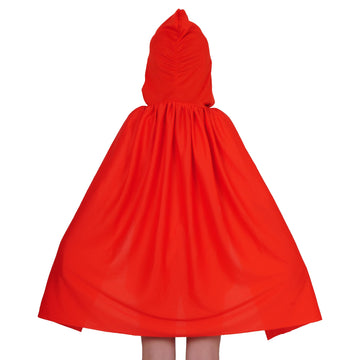 Dxhycc Hooded Cloak Cape Unisex Halloween Cloak For Halloween Christmas Role Play Cosplay Costume, Red