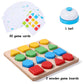 Wooden Puzzles Shape Color Matching Board Games Preschool Educational Montessori Toys for Kids 3 4 5 6 Years Old Boys Girls Brai