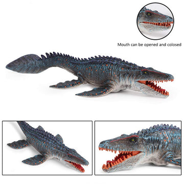 Rcomg Dinosaur Figure Mosasaurus Toy, Realistic Ancient Deep Sea Monster Figurine Educational Prehistoric Swimming Ocean Dinosau