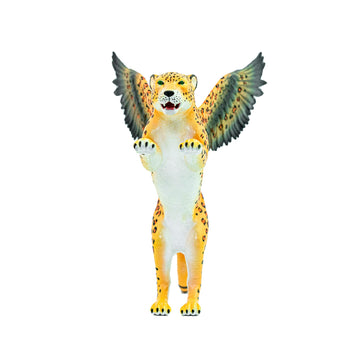 Randimals Leopard Figurine Toy Eagle Wings 5”, Premium Hard Rubber Animal Action Figure Toy, Hybrid Friend Encourages Adventure & Imagination
