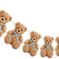 Whaline Bear Baby Shower Party Banner Cute Bear with Blue Bow Hanging Bunting Garland DIY Required for Boy Girl Birthday Gender 