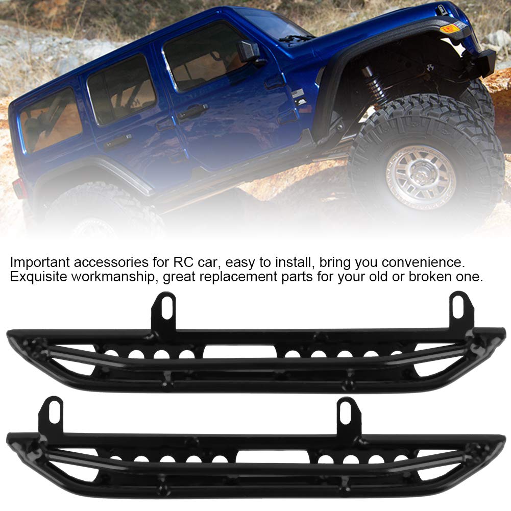 Rc Metal Side Pedal, 2 Pcs Black Metal Side Pedal Plate Available For Scx10 Iii Ax103007 1/10 Rc Car