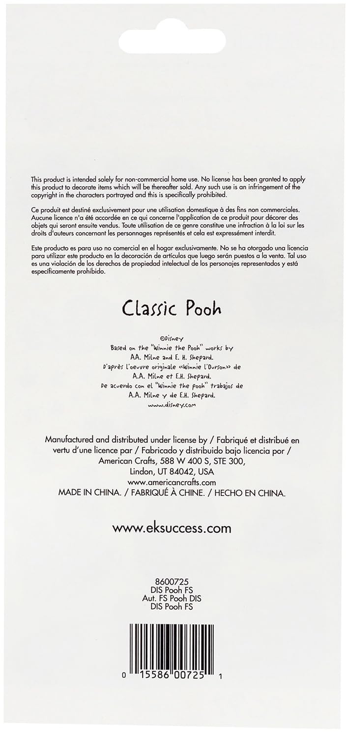 EK SUCCESS/AMERICAN CRAFTS Disney Flat Stickers CLSSC, Classic Pooh