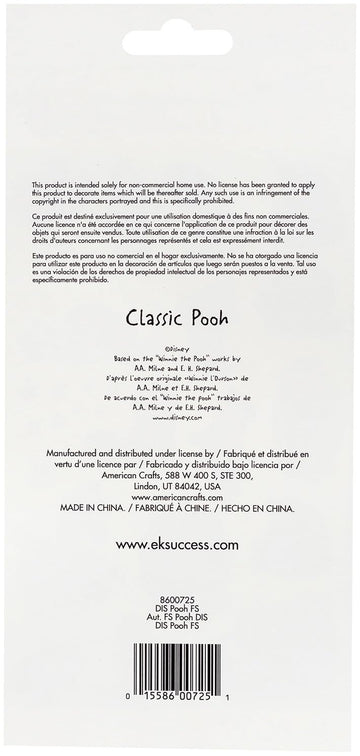 EK SUCCESS/AMERICAN CRAFTS Disney Flat Stickers CLSSC, Classic Pooh