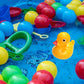 Colorful Floating Weighted Duckies (12 Pack) Plastic Duck Pond Floater. (2.75'') Fun Bath Tub Pool Play Toy. (Colorful)