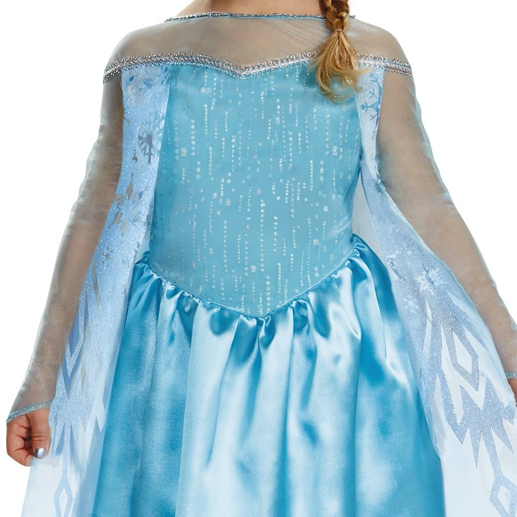 Disguise Elsa Classic Toddler Costume, Large (4-6) Blue