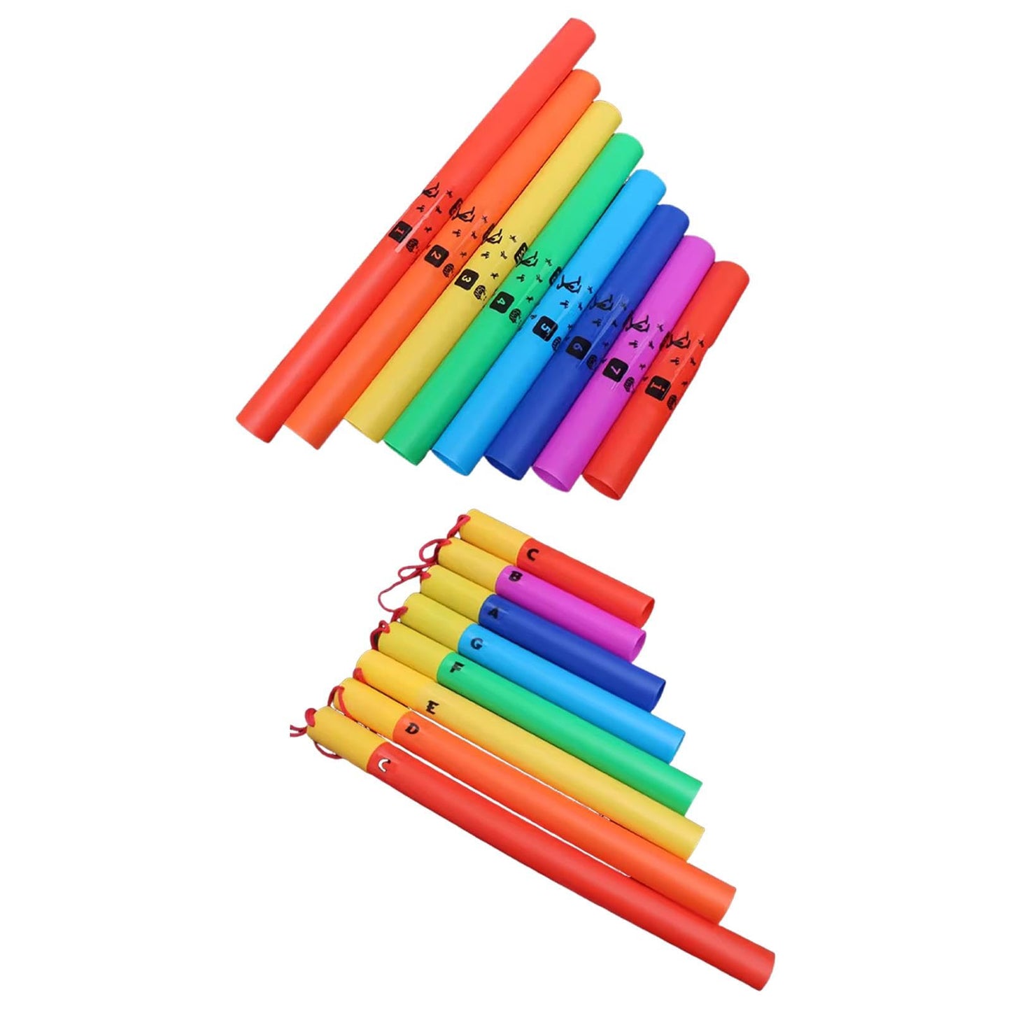 Fabloft Music Tubes Educational Colorful Classroom Instruments For Children Toddlers Without Rope|Musical Instruments & Gear | P
