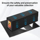Swaitee Trading Card Storage Box,Sports Card Storage With Commander Card Slot And Powerful Magnets, Toploaders Storage Box Fits