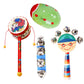 Loom Tree 4 Pieces Wooden Percussion Musical Instrument Playset For Newborn Baby Party Style B | Toys For Baby | Rattles