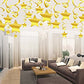 Aimtohome Party Swirl Decorations, Hanging Swirl For Ceiling Decorations, Gold With Star, Pack Of 30