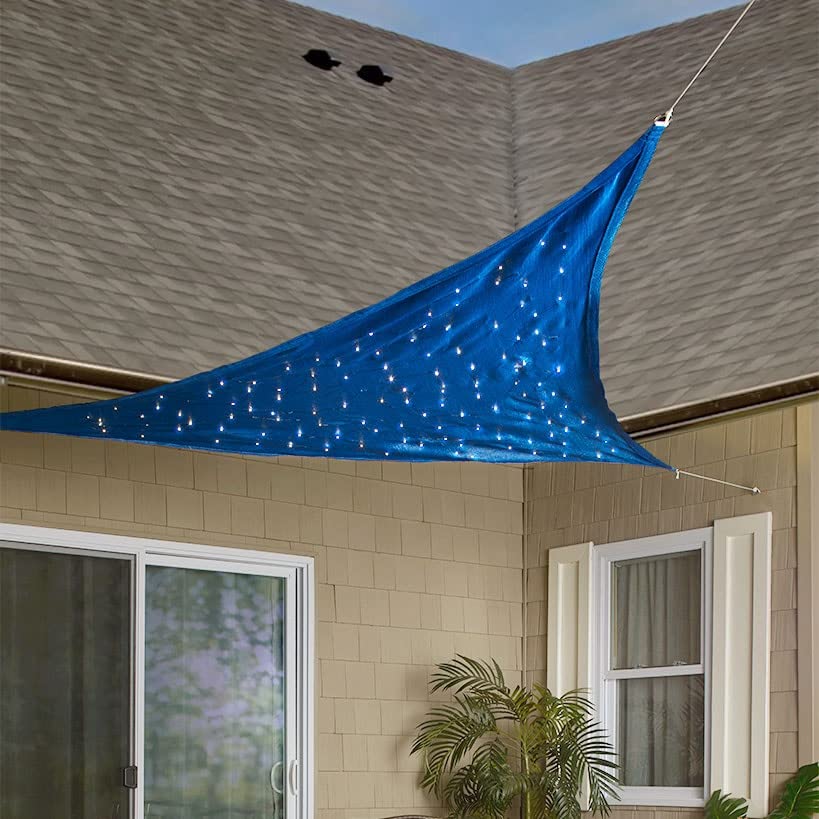 Sail Shades with Solar Lights - Triangle