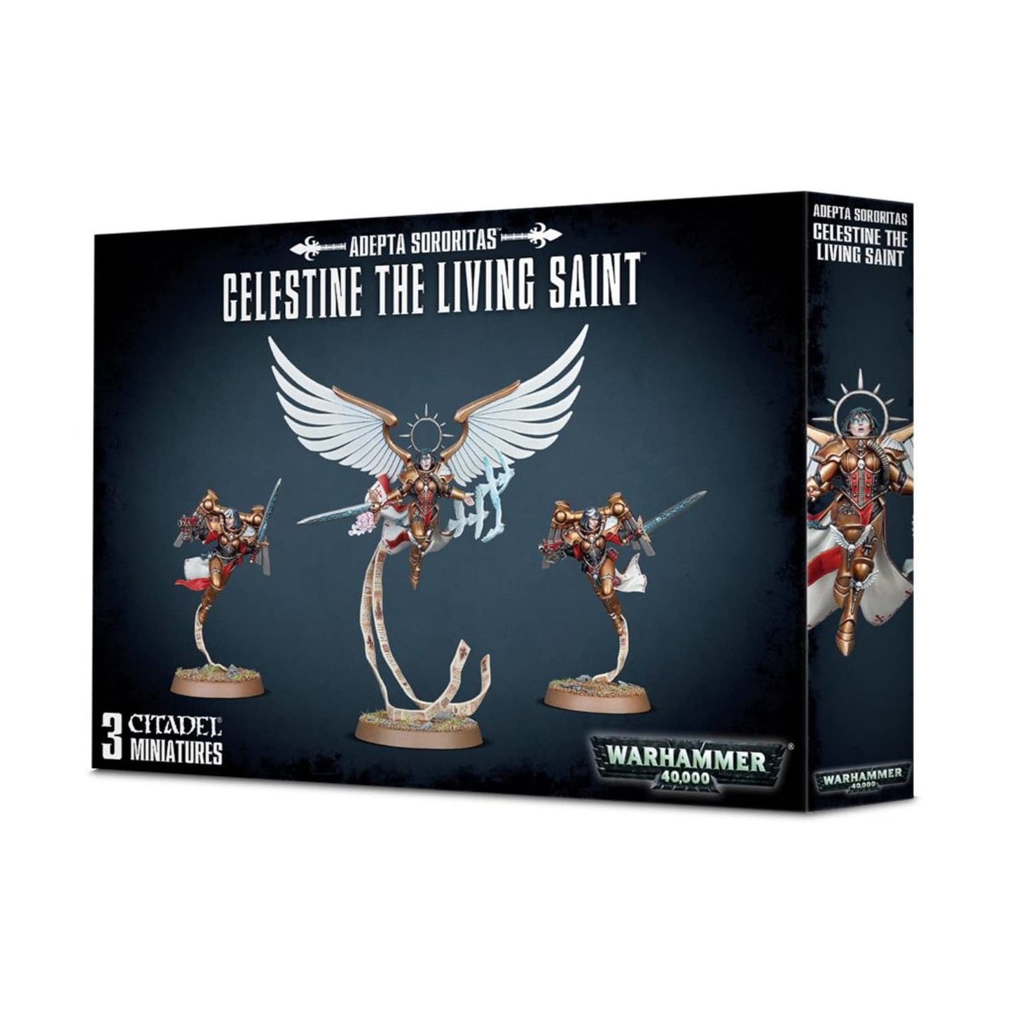 Games Workshop Warhammer 40,000 Adepta Sororitas Celestine The Living Saint Model GW99120108009 Gold Plastic Figure