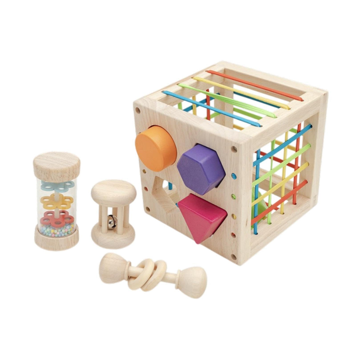 EcomistiqShape Sorter Toy 4 In 1 Sensory Toy For Infants Boys And Girls Birthday Gift|Toys & Hobbies|Preschool Toys & Pretend Pl