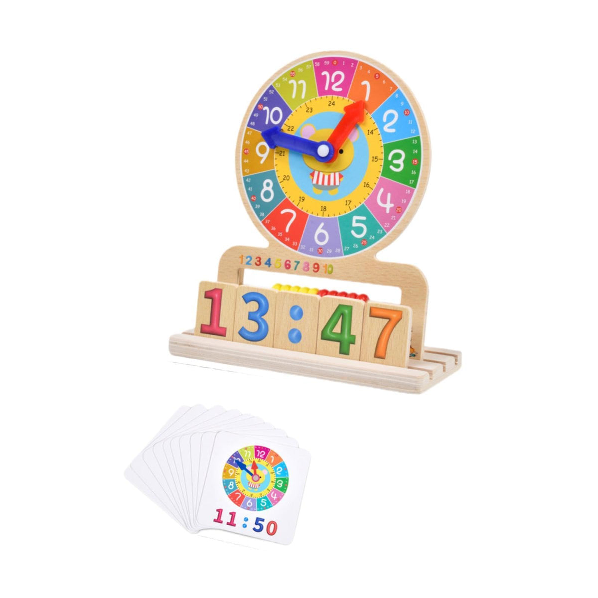 Enakshi Montessori Learn Clock Early Learning Sensory Toy Analog Teaching Clock Baby|Toys & Hobbies | Educational | Other Educat