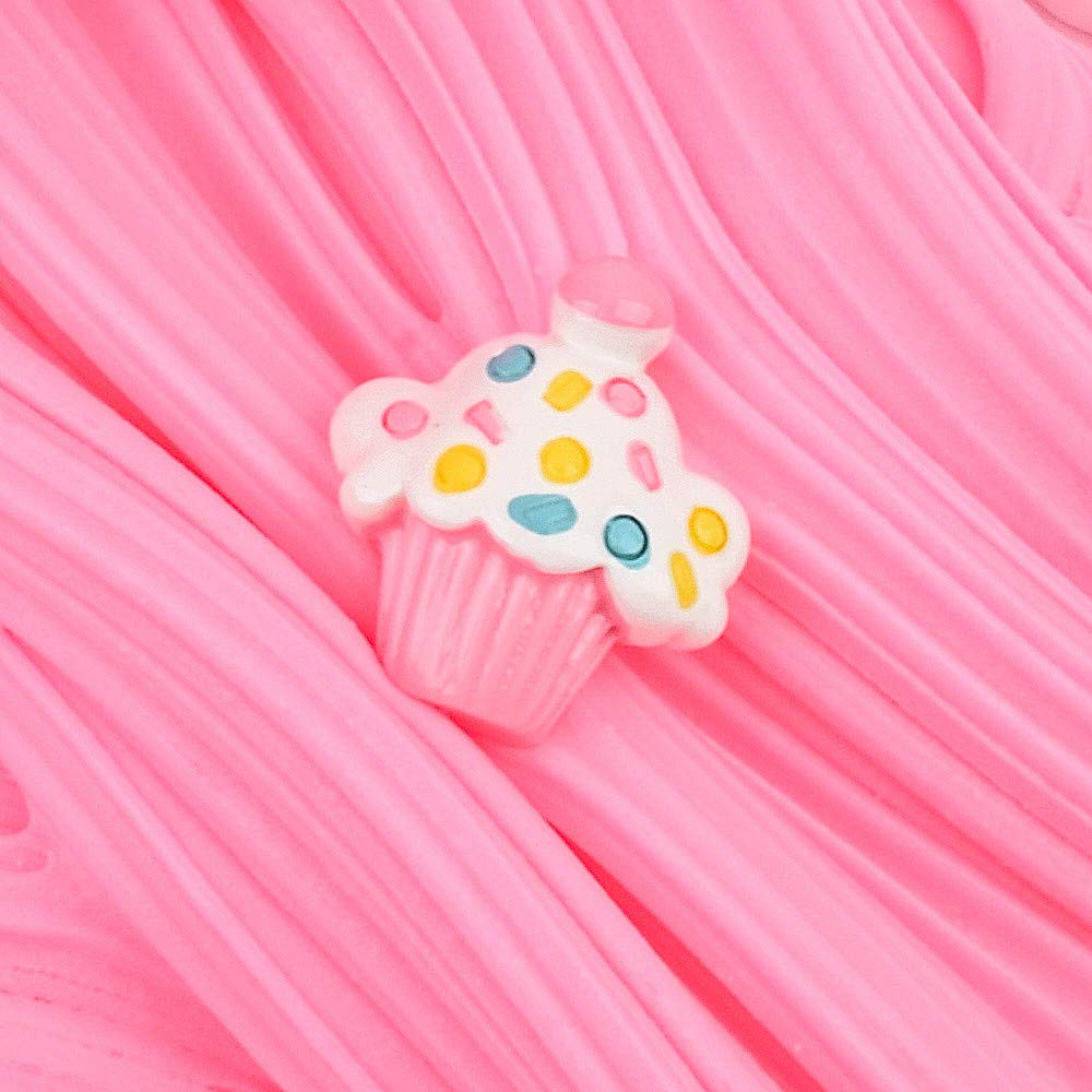Pink Cake Butter Slime 200ML Premade Butter Slime Non Sticky Cotton Mud Stress Relief Sludge Stretchy Toys for Kids Party Favors