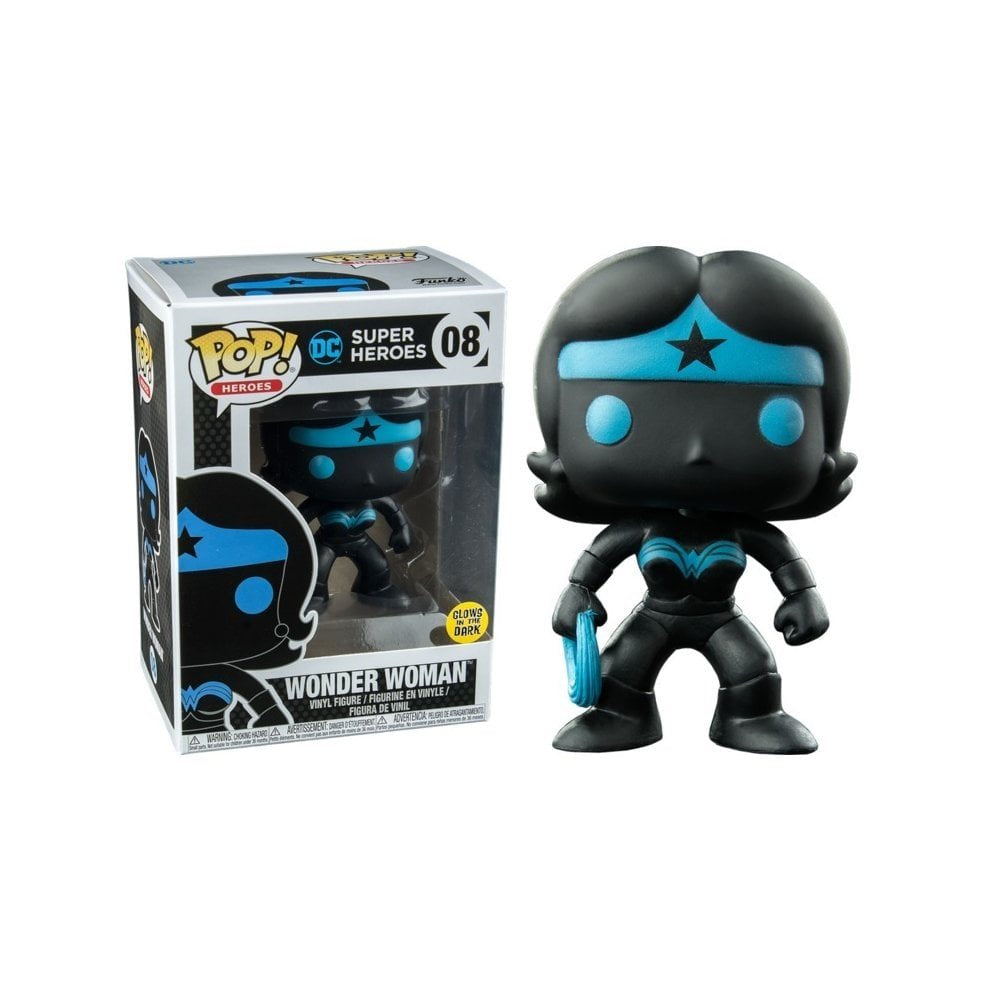 Funko Pop Pop! Vinyl Justice League Wonder Woman Silhouette Glow In The Dark Entertainment Earth Exclusive (24748)