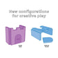 Yourigami Kids and Toddler Play Castle, Playroom Couch Add-On Set, Durable Modular Design, Green Meadows