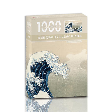 Yogeon Hokusai - The Great Wave Of Kanagawa Unique 1000 Pieces Puzzles For Adults Artwork Jigsaw Puzzle Family Game (Great Wave