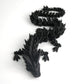 Flavery 3D Printed Dragon - 24 Inch Dragon Fidget Toy, Articulated Dragon 3D Printed Gift For Birthday, Figurine Decor - Black