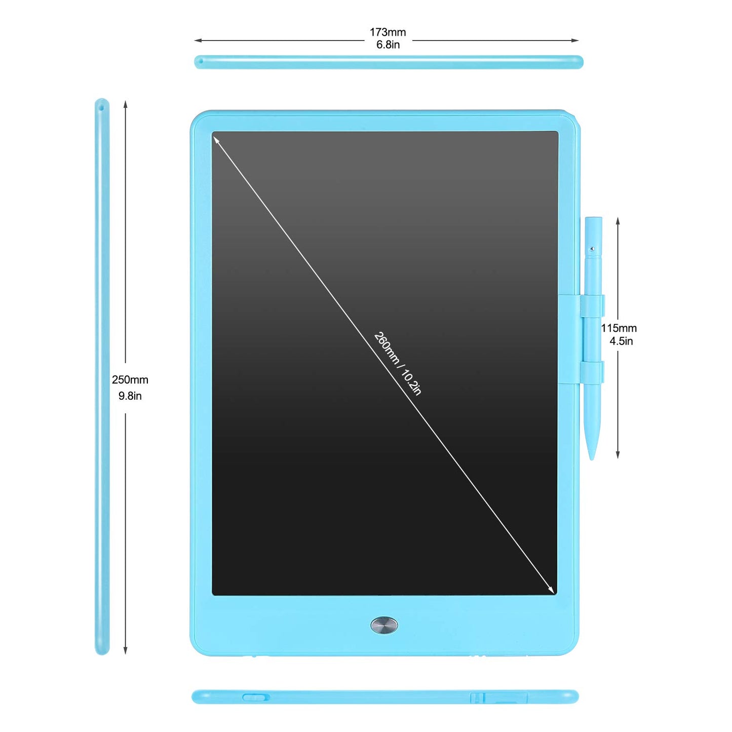 LCD Writing Tablet Drawing Tablets for Kids 10Inch with Protect Bag,LEYAOYAO Colorful Screen Drawing Board Doodle Scribbler Pad