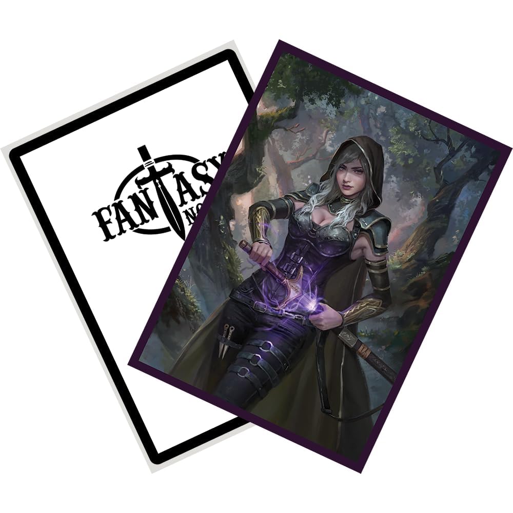 Fantasy North - Valindra Elmourne - Queen'S Vanquisher - 100 Smooth Matte Tcg Trading Card Sleeves - Fits Magic Mtg Commander Pokemon And Other Card Games - Playing Card Sleeves