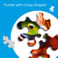 Trefl 600 Piece Crazy Shape Jigsaw Puzzle Facing a Tiger Multicolor