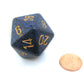 Jumbo d20 Counter - Speckled 34mm Dice: Golden Cobalt