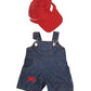 Farmer Outfit With Cap Outfit Teddy Bear Clothes Fits Most 14' - 18' Build-A-Bear And Make Your Own Stuffed Animals