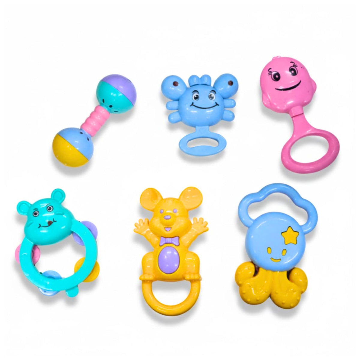 Toytales Baby Rattle & Teether Toys Set, 6 Pcs
