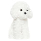Weigedu White Toy Poodle Stuffed Animal - Bichon Frise Maltese White Labradoodle Plush Toy For Kids And Babies - Perfect Birthday & Easter Gift, 12.6'