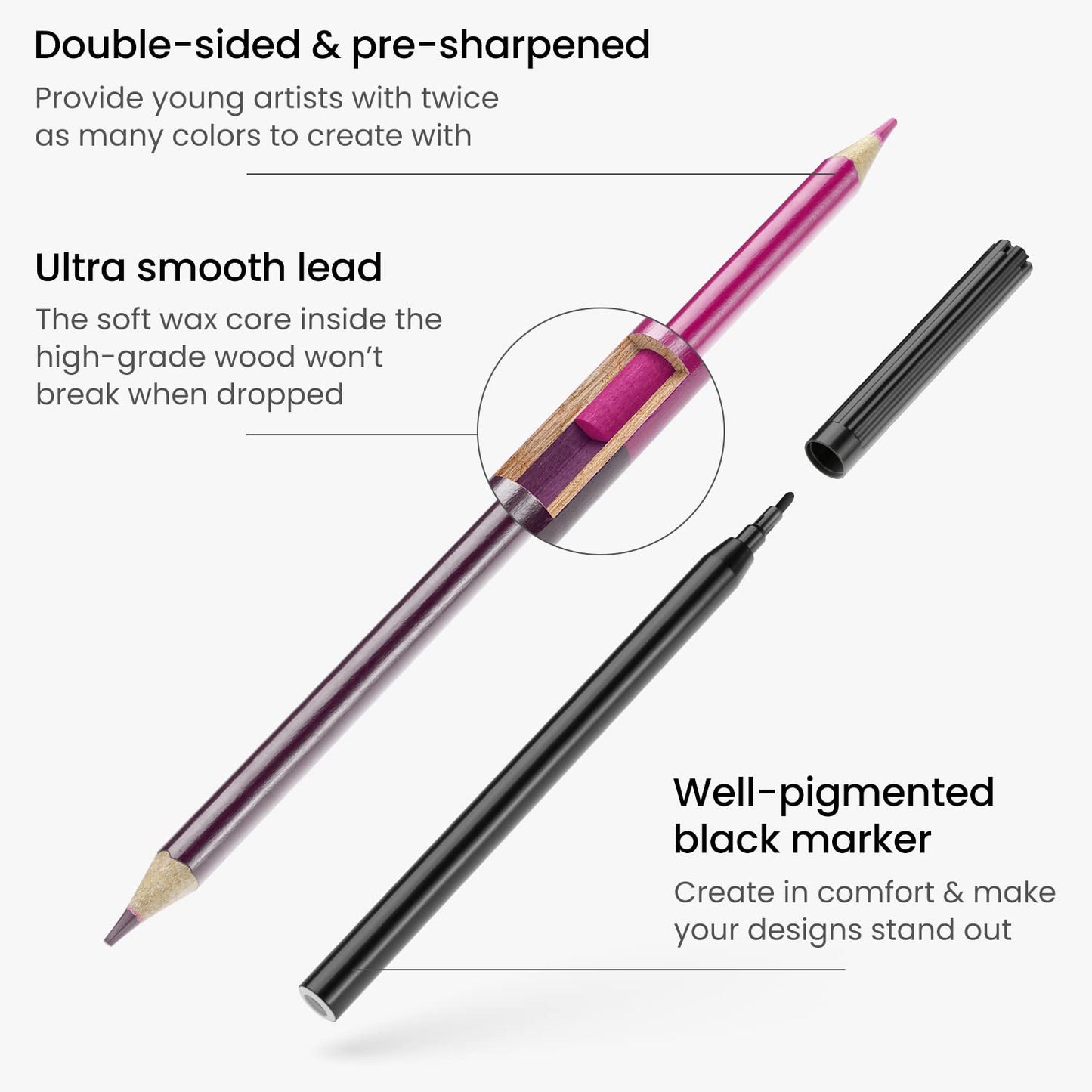 Arteza Kids Activity Book, Dot to Dot Coloring Book, 8.5 x 11 Inches, Back to School Supplies for Ages 6 and Up, 50 Sheets, 12 D