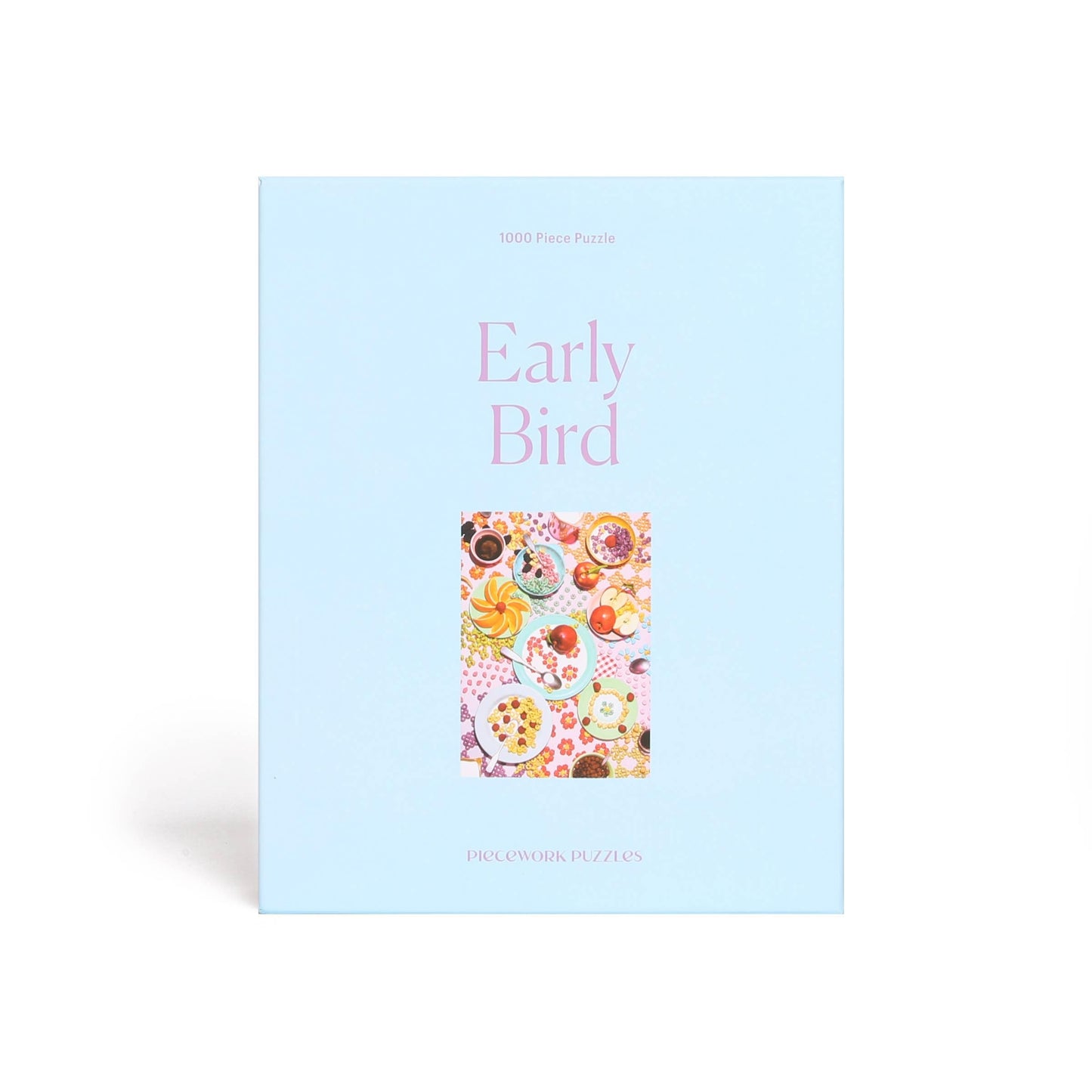 Piecework Puzzles Early Bird 1000 Piece Puzzle For Adults, Challenging Jigsaw Puzzle With Sugary Breakfast Cereal Imagery, Soft-