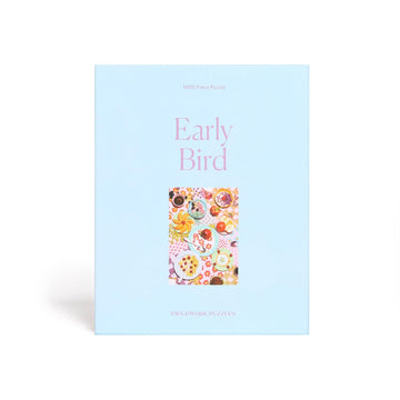 Piecework Puzzles Early Bird 1000 Piece Puzzle For Adults, Challenging Jigsaw Puzzle With Sugary Breakfast Cereal Imagery, Soft-