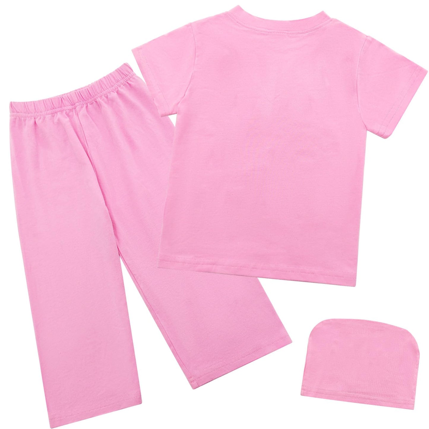 Wosixima Toddler Boys Girls Doctor Costume, Halloween Nurse Scrubs for Kids, Child Career Day Role Play Short Sleeve T-Shirt Pan