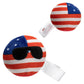 Stress Buster Anti Stess for mature-themed Plushie Pinch Decompression Vent Ball -Squishy Stress Relief Ball with Plushie Cover on The Outside Multiple Styles (USA Flag)