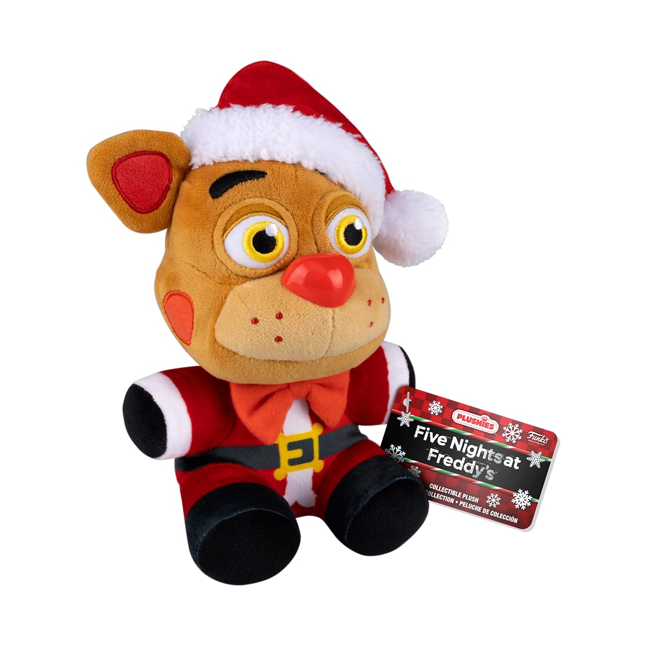 Funko Plush! Fnaf Five Nights At Freddy 'S - Set Of 4 - Holiday Elf Bonnie, Holiday Snowman Chica, Holiday Gingerbread Foxy And