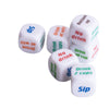 Kootiko 6 Pcs Drinking Dice Rolling Decider Bachelorette Game, Drunk Frenzy Party Family Friends Gathering Adult Favor Games