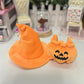 Doll Clothes for 17cm Doll  enhanced Handmade Special Style 2 Piece Set Including Pumpkin Outfit and Witch Hat for Halloween Dressed High-End Dolls Accessories for Play & Display - (Pumpkin Hat)