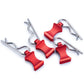 Swx Rc Body Clips Pins With Pull Taps For 1/6 Rc Crawler Car Axial Scx6 Axi05000 Upgrades Parts (Red)