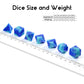 Silicone Glow in The Dark DND Dice, DNDND 7PCS Silicone Rubber D&D Dice Set with Clear Plastic Display Case for DND Role Playing