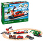 Brio World - 33061 Cargo Harbor Set | 16-Piece Train Set With Accessories Wooden Tracks | Ideal Gift For Kids Aged 3+ | Certified Sustainable Materials
