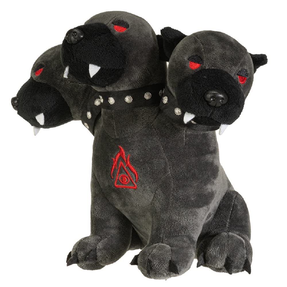 Pacific Giftware Cerberus Plush, Black Polyester, Model 13921