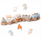 Montessori Stacking Toys For Toddlers 1-5 Wooden Train Set For Babies Wood Train Toys Classic Wooden Cars With Numbers And Block