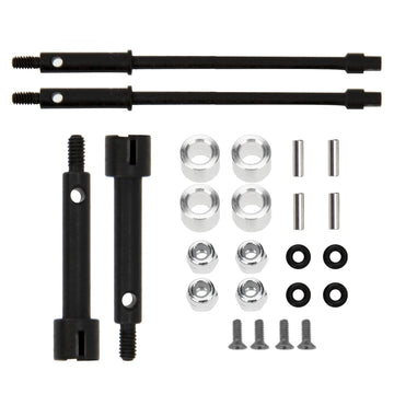 Vgoohobby RC 4mm Widen Wheel Axle CVD Front Rear Joint Drive Shaft Upgrade Parts Compatible with Axial SCX24 90081 1/24 RC Crawl