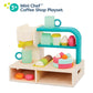 B. toys- Mini Chef - Coffee Shop Playset- Pretend Play- Coffee Shop Playset - Coffee Machine, Cups, Bakery, Desserts - Barista &