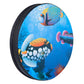 Excluzo Handheld Wooden Tambourine Double Row Drum For Kids Adults Percussion Musical Educational Toy 10 Inch Underwater Sea Ani