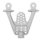 Sharegoo Aluminum Alloy Front Rear Shock Tower Bracket Mount Damper Hoops Compatible With Axial Scx10 1/10 Scale Rc Crawlers Car